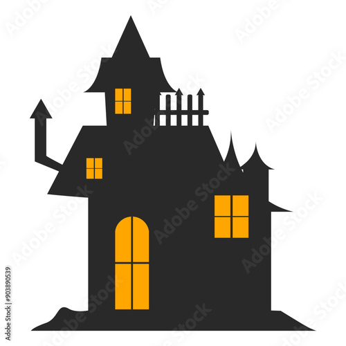 Halloween House Silhouette