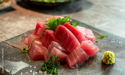 tuna sashimi 참치회 photo