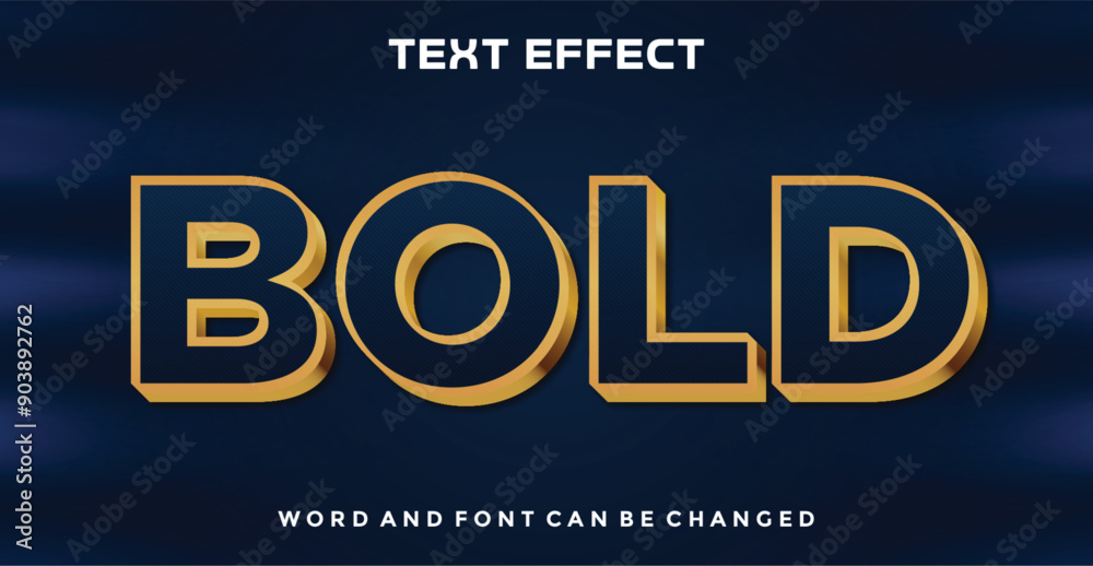 Obraz premium Bold editable text effect