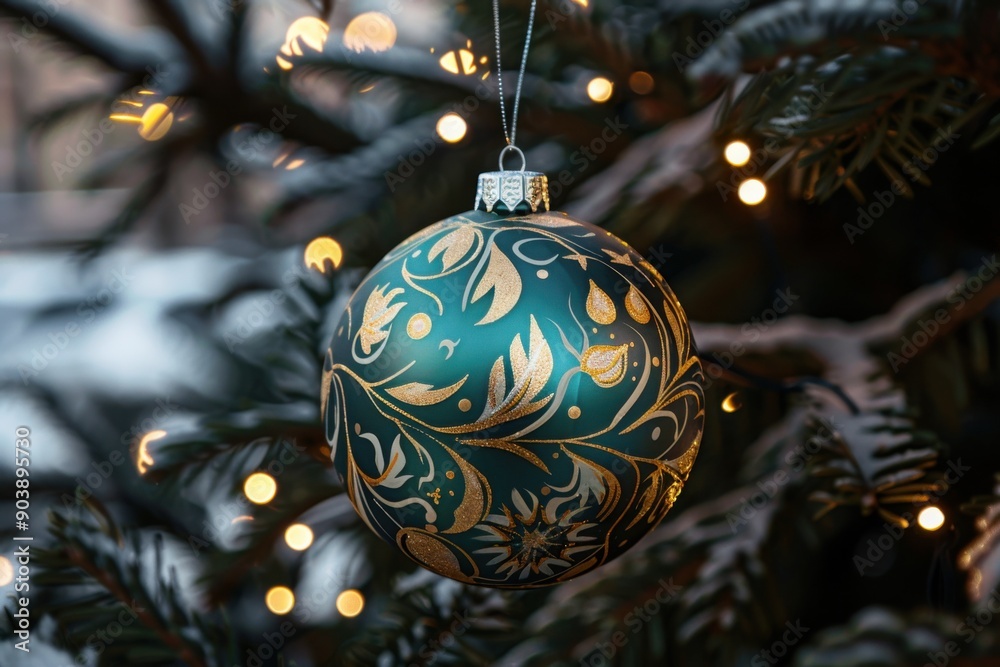 Benelux Ornament Mockup on Lit Up Tree Background. Blank Template for Decoration Design Benelux Ornament Mockup on Lit Up Tree Background. Blank Template for Decoration Design