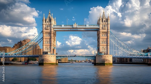 Explore the beauty of Tower Bridge. Architectural marvel concept