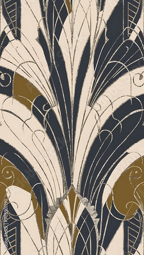 Art deco wallpaper pattern