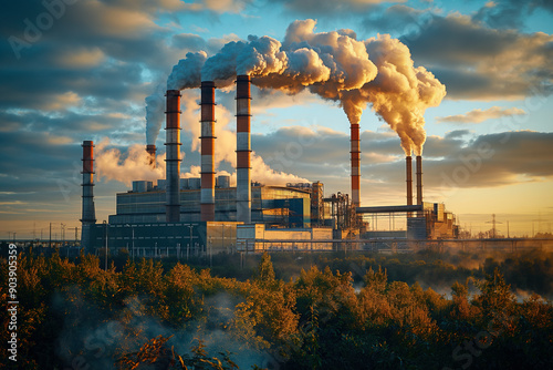 A waste-to-energy plant wit...