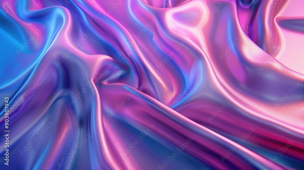 Obraz premium Abstract iridescent fabric background