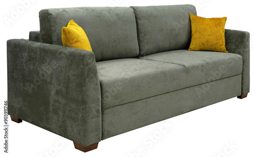 Sofa isolated on white background. Including clipping path