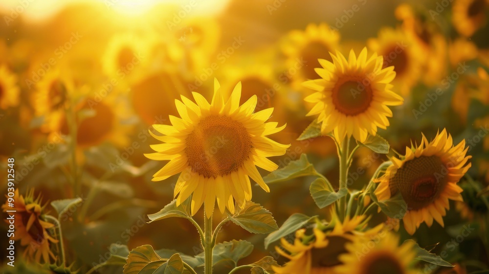 A field of sunflowers with the sun setting in the background,Sunflowers in a golden field, creating a bright and warm natural background ,Sunflower field at sunset in summer,Sunflowers blooming A field of sunflowers with the sun setting in the background,Sunflowers in a golden field, creating a bright and warm natural background ,Sunflower field at sunset in summer,Sunflowers blooming