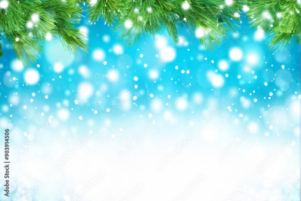 Bright Holiday Frame with Festive Snowflakes Bright Holiday Frame with Festive Snowflakes