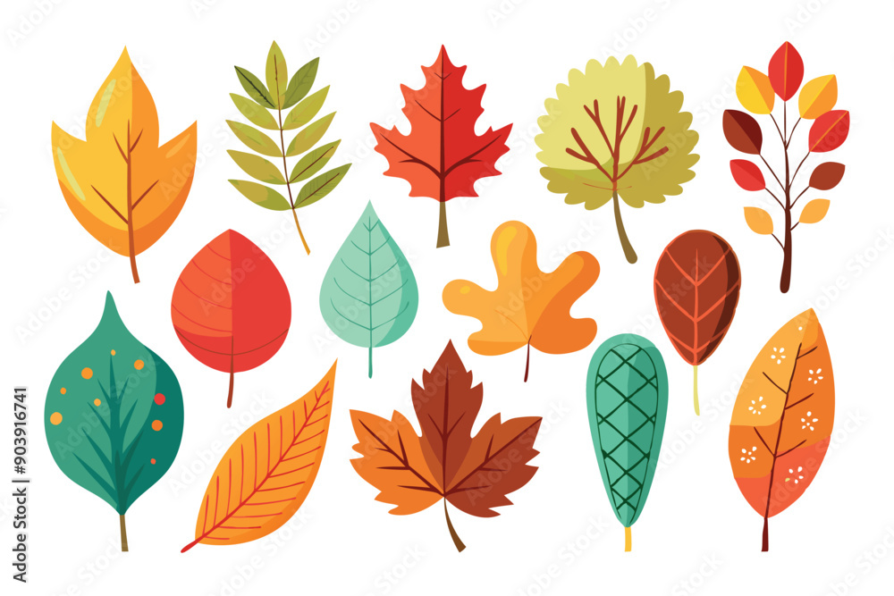 Rustic autumn leaves in various shapes and hues form a captivating assortment. Rustic autumn leaves in various shapes and hues form a captivating assortment.