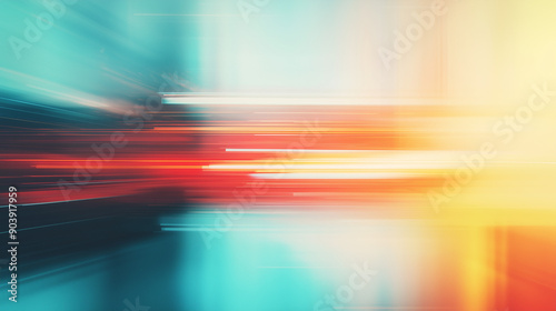 Abstract Blurry Image Background with Technical Elements in a Soft, Vivid, and Dynamic Color Palette, Ideal for Modern Design Concepts and Digital Art Applications