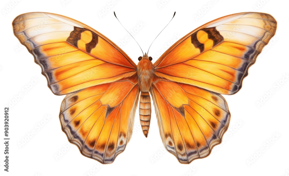 Fototapeta premium PNG Butterfly animal insect invertebrate.