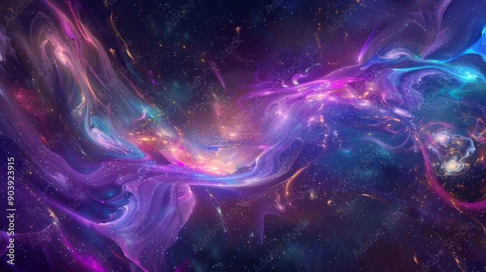Cosmic Dance: Abstract Space Nebula Art Cosmic Dance: Abstract Space Nebula Art