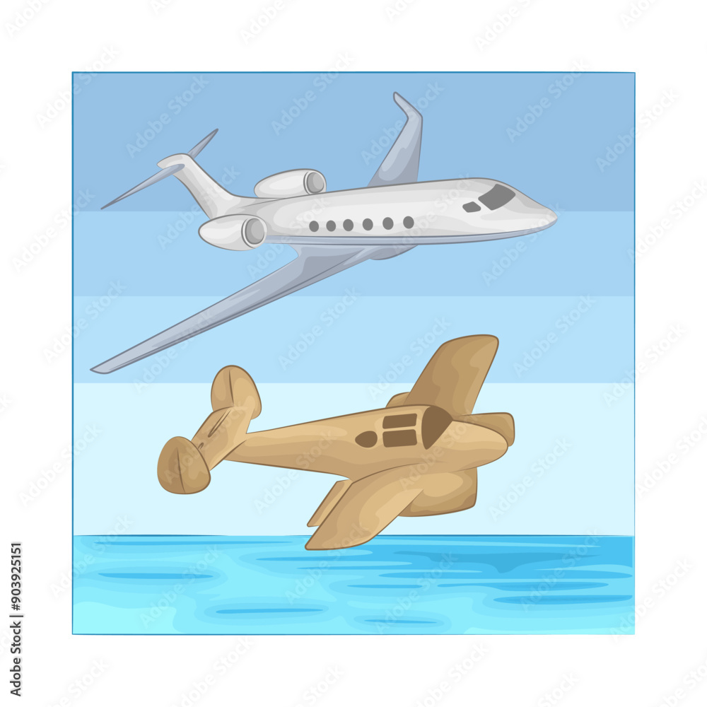 Illustration of airplane Illustration of airplane