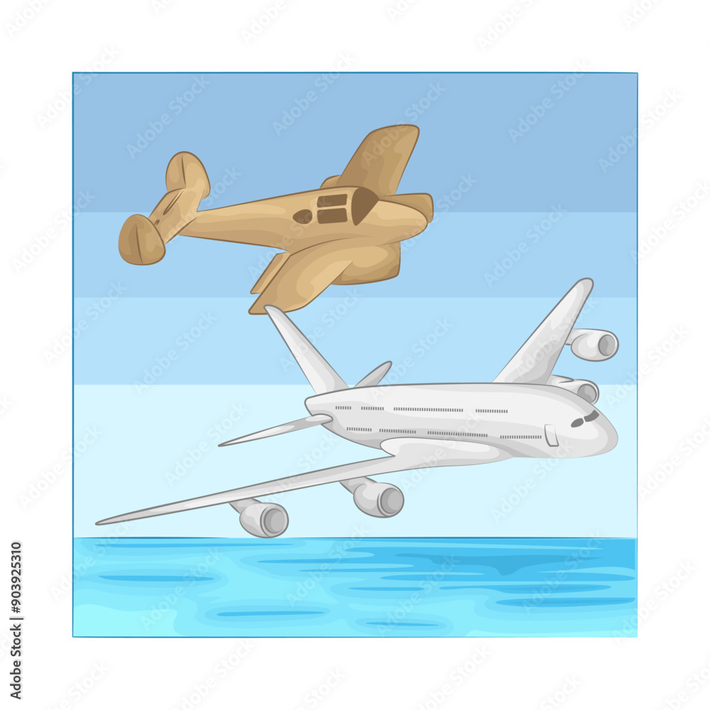 Illustration of airplane Illustration of airplane