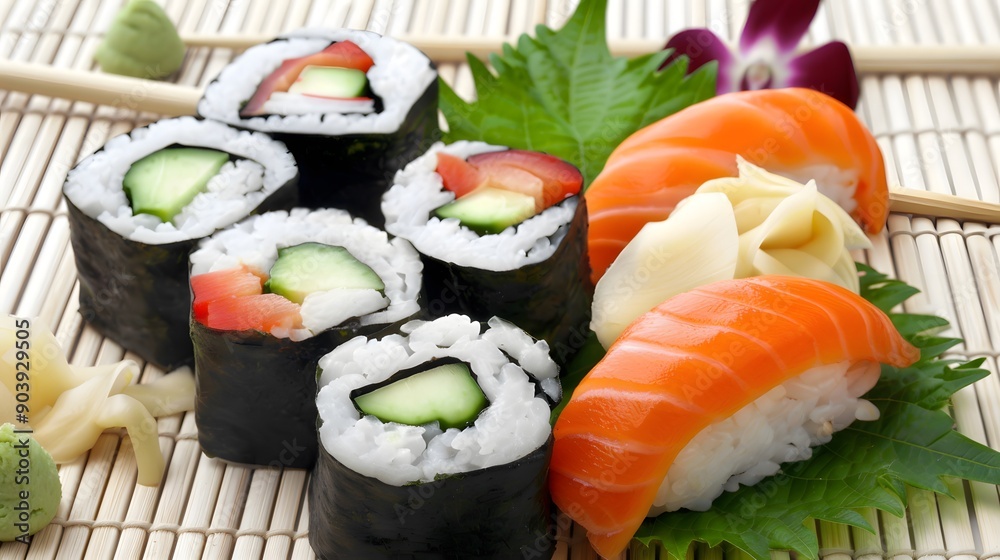 sushi on a plate sushi on a plate