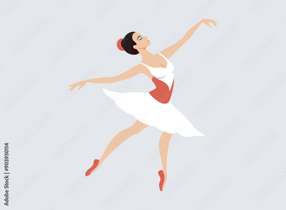 Ballerina dancing vector design. Ballerina dancing vector design.