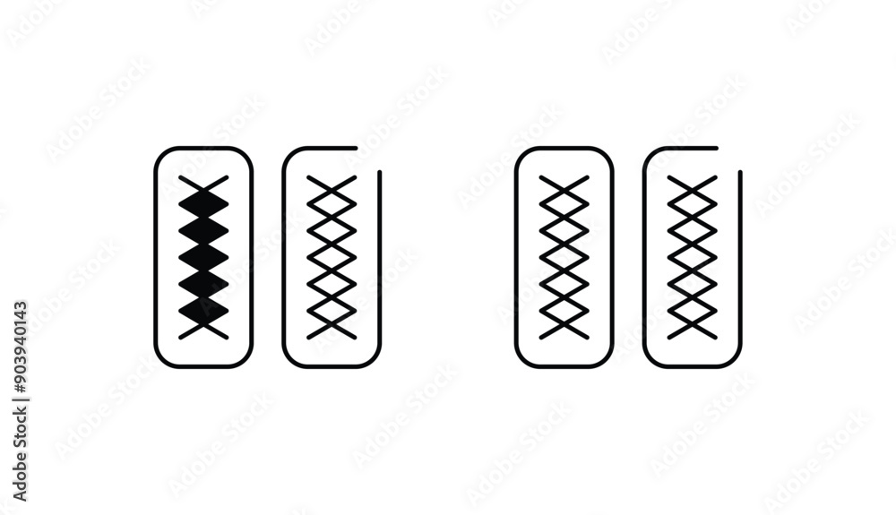 Stitches icon design with white background stock illustration Stitches icon design with white background stock illustration
