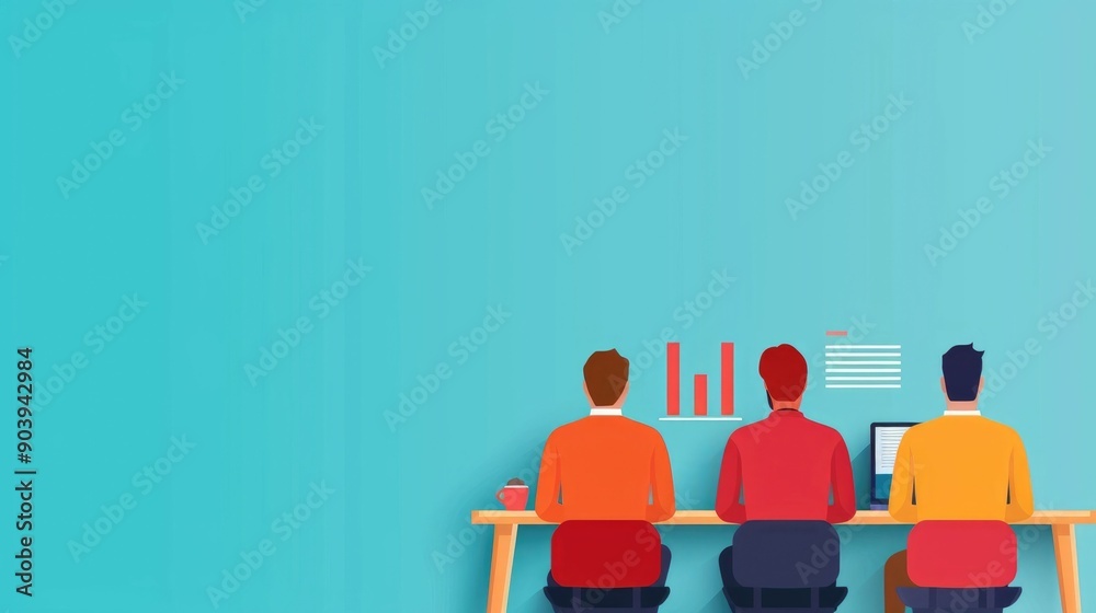 of SEO Analysis Team Discussion in a Modern Flat Design Setting Business Strategy Planning Data Visualization and Growth Analysis Concept of SEO Analysis Team Discussion in a Modern Flat Design Setting Business Strategy Planning Data Visualization and Growth Analysis Concept