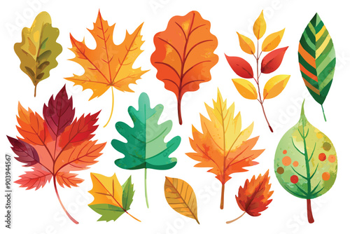 These lush autumn leaves bring depth and warmth to any design.