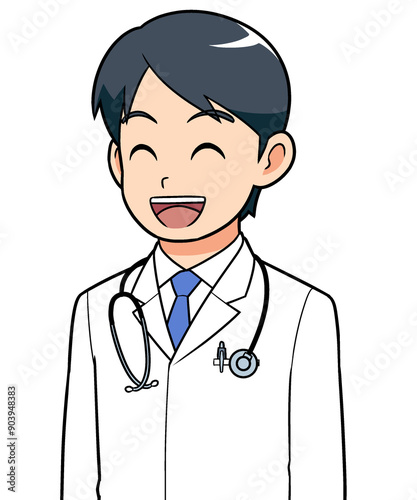 男性医師　笑顔