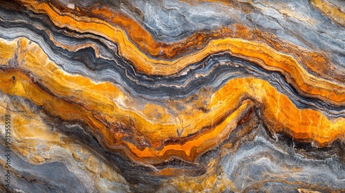 Wallpaper Mural In topographic style, a background of abstract three-dimensional, convex texture in oranges and beiges. Torontodigital.ca