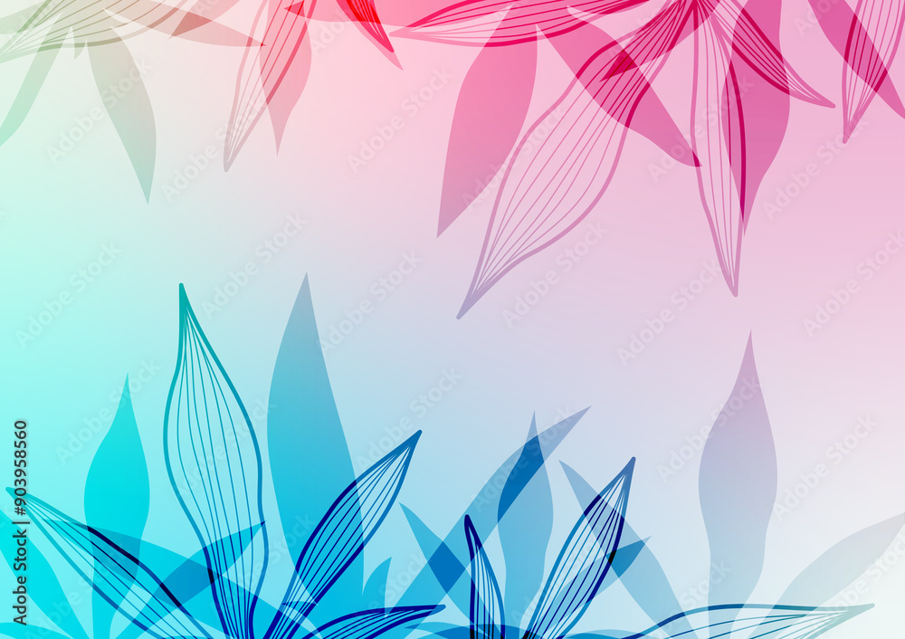 Pink soft art blue leaf tropical natural background Pink soft art blue leaf tropical natural background