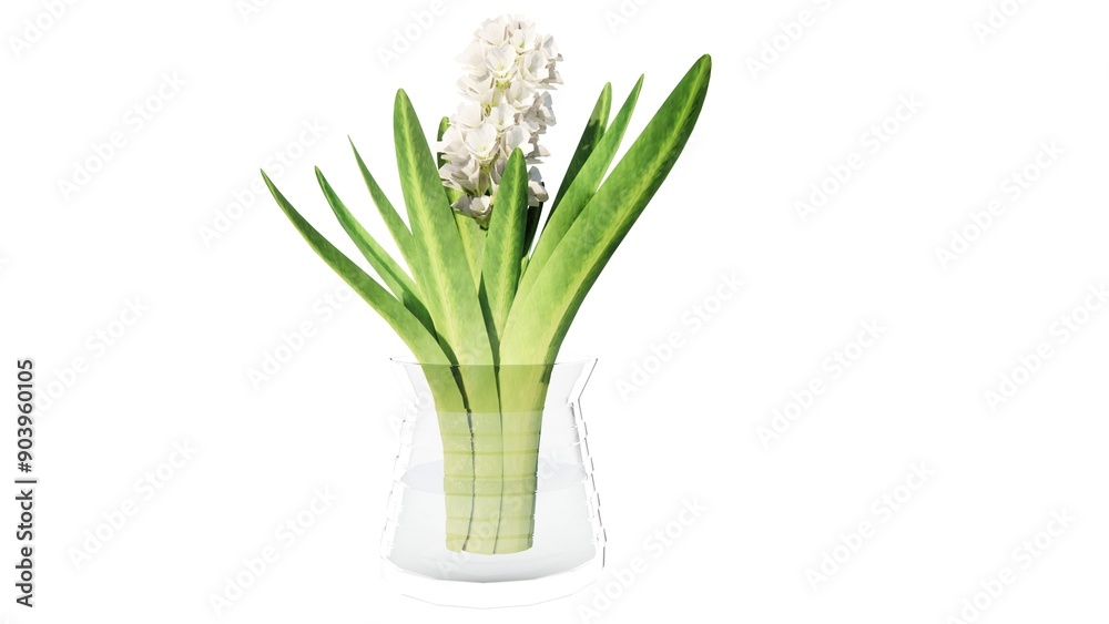 Illustration of flowers in a vase for table decoration in a room Illustration of flowers in a vase for table decoration in a room