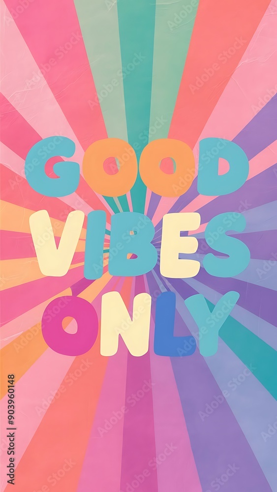Good Vibes Only colorful background and text (T-shirt Design Motivational Quote, Illustration ,Typography) Good Vibes Only colorful background and text (T-shirt Design Motivational Quote, Illustration ,Typography)