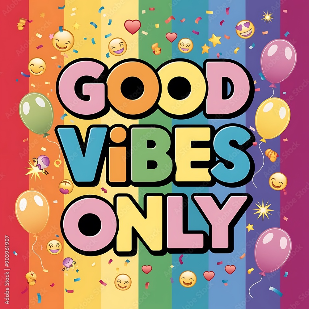Good Vibes Only colorful background and text (T-shirt Design Motivational Quote, Illustration ,Typography) Good Vibes Only colorful background and text (T-shirt Design Motivational Quote, Illustration ,Typography)