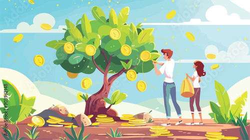 Successful Online Payment and Money Transfer Concept