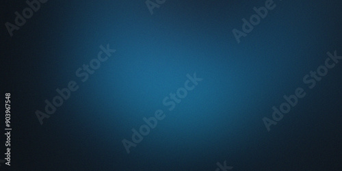 Blue Grainy Gradient Background With Noise Effect, Minimalist Abstract Illustration