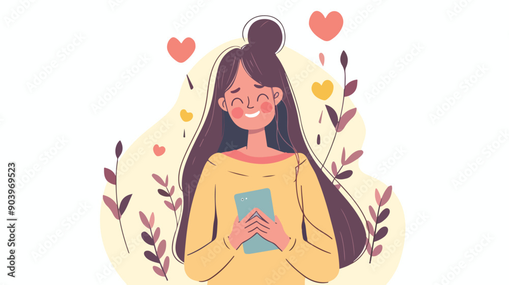 Excited Woman Sharing Good News on Smartphone - Modern Communication Concept Excited Woman Sharing Good News on Smartphone - Modern Communication Concept