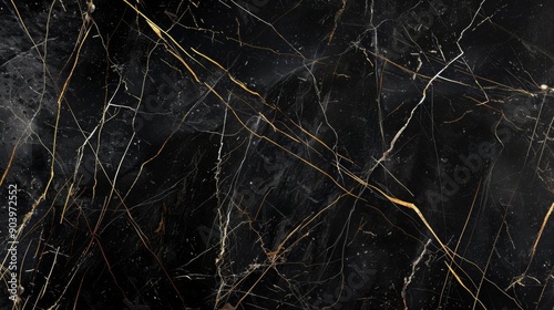 Abstract black and gold marble texture background