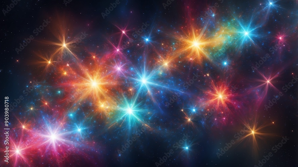 colorful star clusters abstract background design backdrop copy space colorful star clusters abstract background design backdrop copy space
