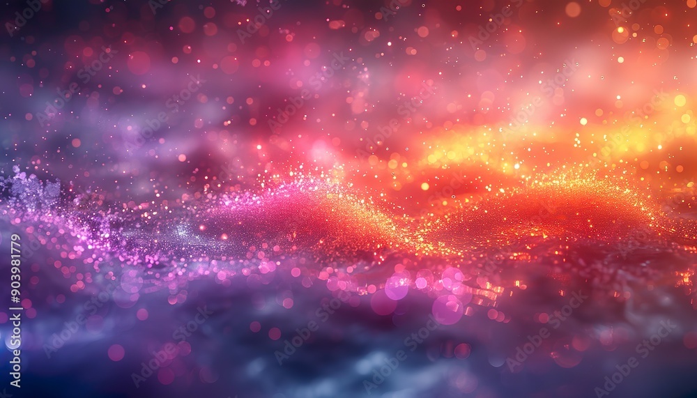 Cosmic Abstract Background with Starry Elements Cosmic Abstract Background with Starry Elements