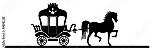cinderella carriage silhouette	
