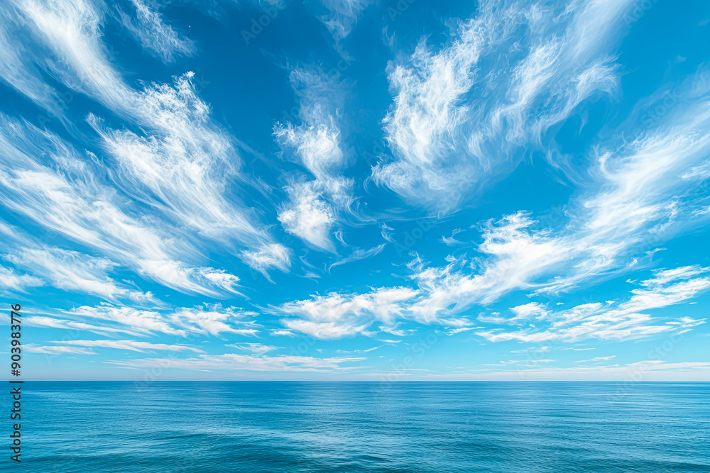 Obraz premium Captivating Coastal Horizons: A Stunning Collection of Scenic Ocean and Sky Views