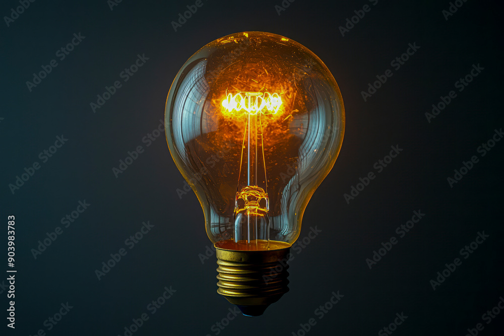Illuminating Perspectives: Captivating Close-Up Top View of a Light Bulb Illuminating Perspectives: Captivating Close-Up Top View of a Light Bulb