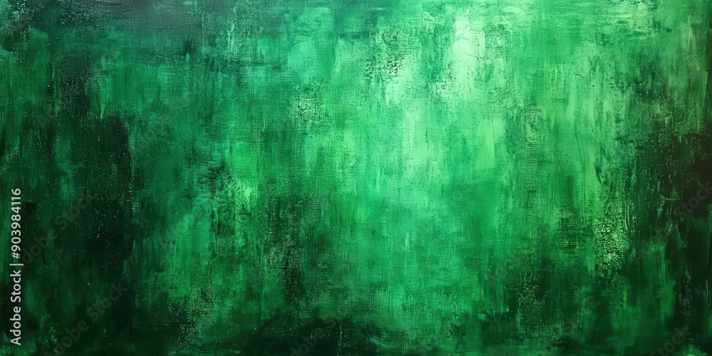 Abstract emerald green painting , dark green background, Abstract emerald green painting , dark green background,