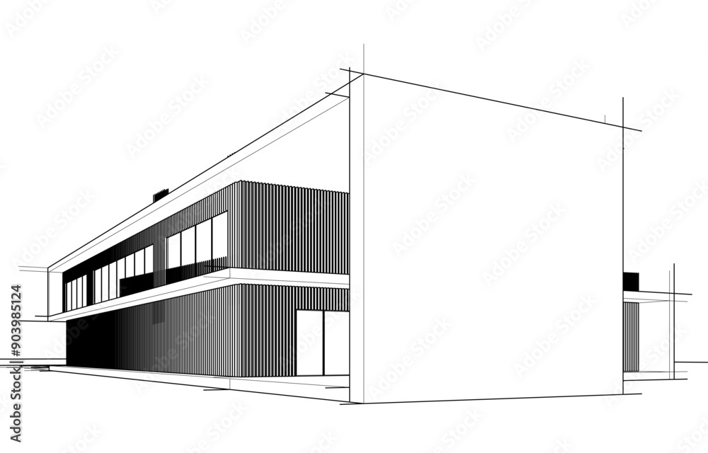 architectural sketch of a house architectural sketch of a house
