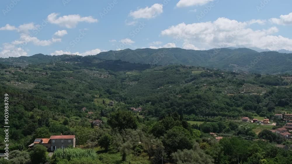 panorama on the walls of the Sarzanello fortress on Sarzana Spezia. High quality 4k footage panorama on the walls of the Sarzanello fortress on Sarzana Spezia. High quality 4k footage