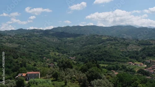 Wallpaper Mural panorama on the walls of the Sarzanello fortress on Sarzana Spezia. High quality 4k footage Torontodigital.ca