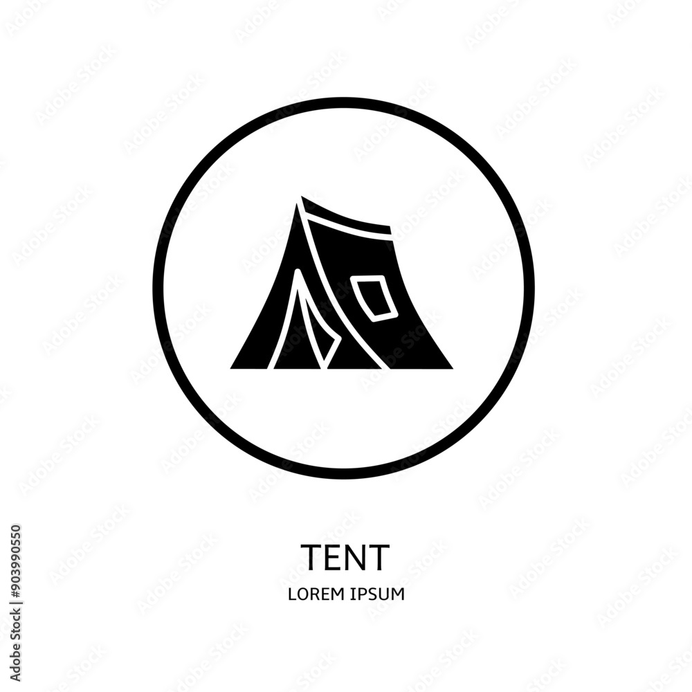 Logo vector design for business. Tent logos. Logo vector design for business. Tent logos.