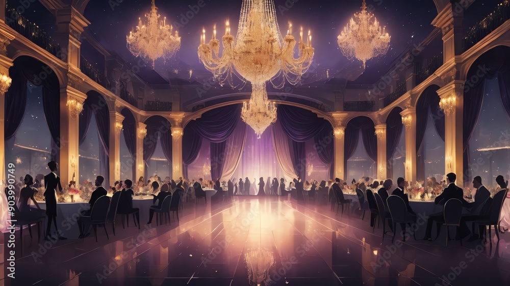 Obraz premium elegant soire background art design backdrop copy space