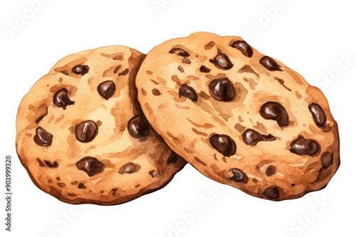 PNG Cookie chocolate food chocolate chip.