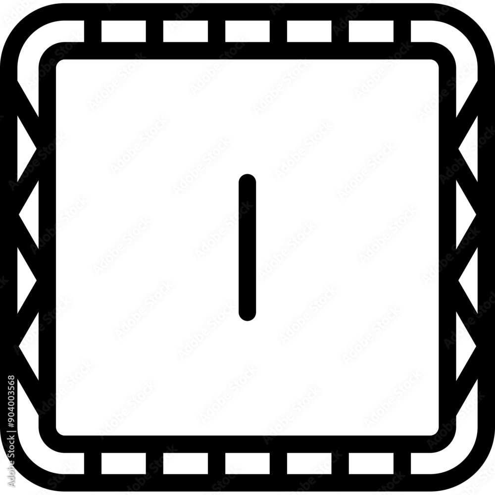 Roman Numeral I Icon Roman Numeral I Icon