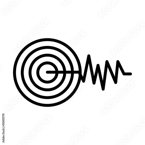 Magnitude line icon