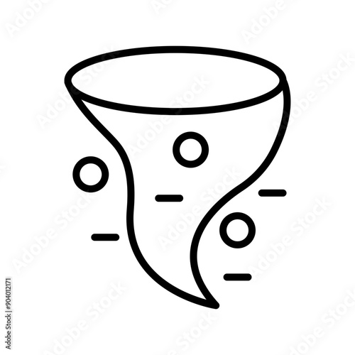 Twister line icon
