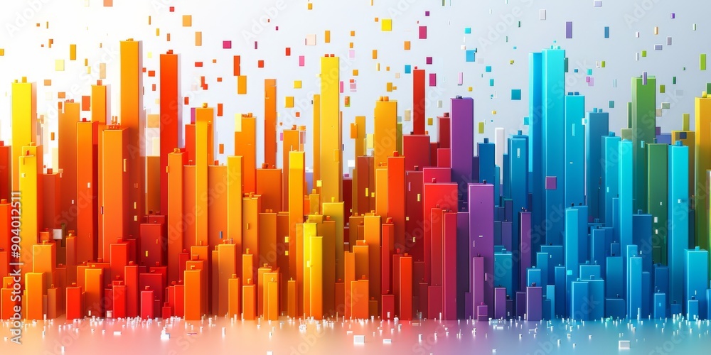 Colorful Business Statistics: Isolated Data Bar Graph on a White Background, an AI-Generated Visual for Clear Numerical Insights. Colorful Business Statistics: Isolated Data Bar Graph on a White Background, an AI-Generated Visual for Clear Numerical Insights.