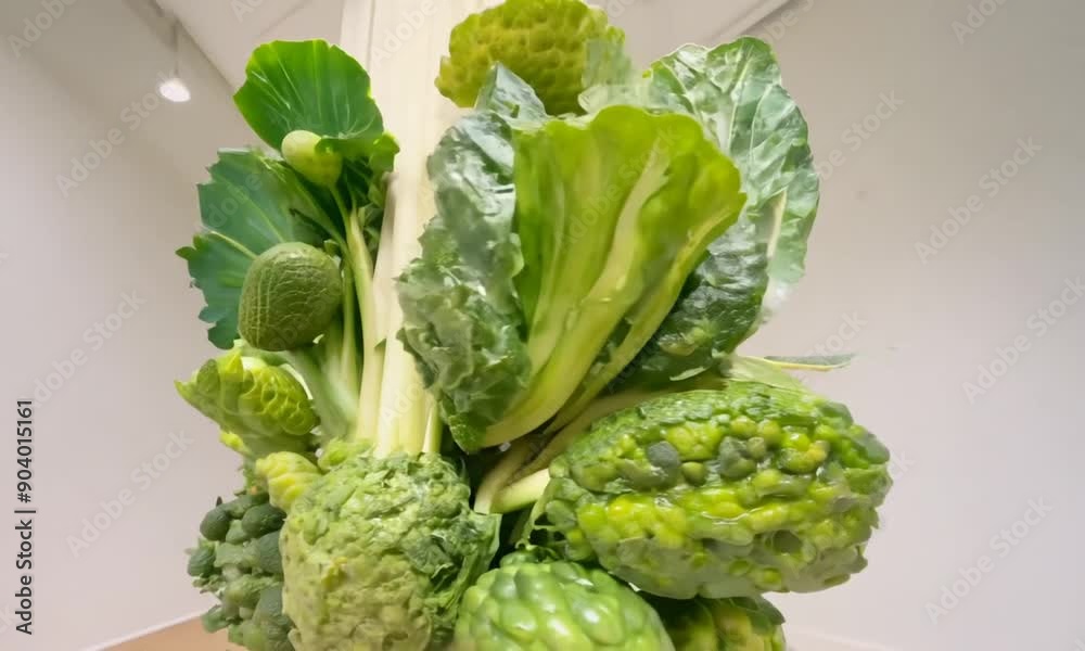 Artistic Still Life of Green Vegetables Artistic Still Life of Green Vegetables