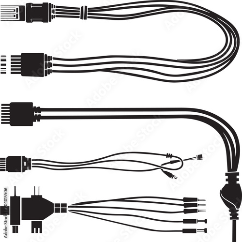 Cooler Master RGB Cable  Outline Silhouette Graphics Collection